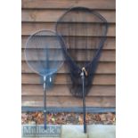 2x very good modern salmon folding landing nets – Vivtek Made in South Africa large folding