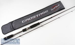 Fine unused Major Craft “Crostage Hard Rock Game” CRS-762M/S carbon spinning rod – 7ft 6in 2pc –