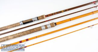 2x Spinning/Match Glass fibre rods – John Macpherson & Sons Inverness 9ft 2pc fitted with red