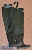 Pair of Barbour waders – with small tiny metal studs to the soles – no signed of repairs of