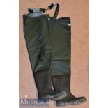 Pair of Barbour waders – with small tiny metal studs to the soles – no signed of repairs of
