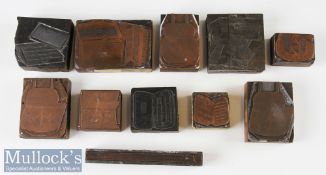 Early 20th century ex-Wheatley Catalogue Printing Blocks depicting Wheatley fly boxes depicting