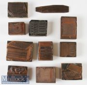Early 20th century ex-Wheatley Catalogue Printing Blocks depicting Wheatley fly boxes, wallets,
