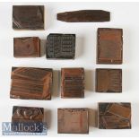 Early 20th century ex-Wheatley Catalogue Printing Blocks depicting Wheatley fly boxes, wallets,