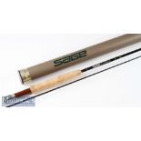 Fine as new Sage XP 390 Graphite III trout fly rod – 9ft 2pc line # wt 3 1/16oz - anodised screw