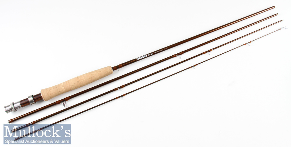 Fine Sage Flight 484 Carbon Travel Fly Rod - 8ft 6in 4pc line 4# - wt 3 1/8oz – fuji style butt - Image 2 of 2