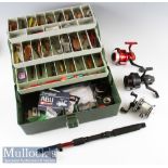 Collection of good Abu Sweden Reels, Shakespeare Combo Rod and Reel, Baits and Shakespeare Tackle