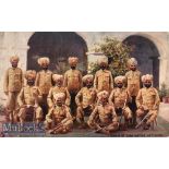 India & Punjab – Sikh Native Officers A vintage antique postcard showing a Sikhs Officers during the