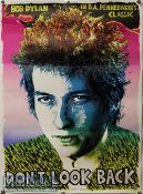 Bob Dylan ‘Don’t Look Back’ UK Movie Poster 1970s by X3 Posters measures 64x45cm approx. together