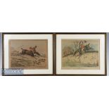 H Alken 1827 Hunting Prints London Published March 1827^ Temple of Fancy^ framed measures 37x31cm