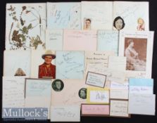 Quantity of Assorted Autographs on various cuttings and pages to include Tommy Handley^ Lilli