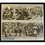 India & Punjab - With The Tochi Valley Field Force: In Camp At Miran Shah original engraving drawn