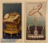 India - Original Churchmans cigarette cards of The Golden throne of Ranjit Singh & the Kohinoor