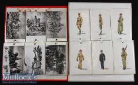 Quantity of Military Uniform Postcards / Prints from countries such as Russia^ Poland^ Denmark^