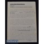 Peter Cotes – Original Director of ‘The Mousetrap’ Signed Typed Letter - inscribed ‘Personal and