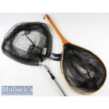 Airflow Wooden Landing Net in Tennis racket shape measures 84cm in length with key ring clip to