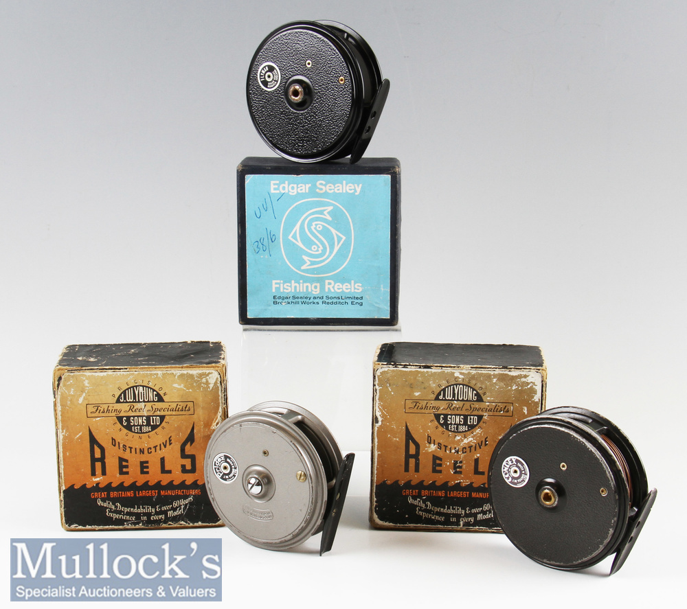 3x Boxed Fly Reels to include JW Youngs ‘Condex’ 3 ½” trout reel plus Edgar Sealey 3 ½” ‘Flyman’ fly - Image 2 of 2