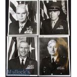 4x Signed USA Military / Marine Corp Press Photographs including Colonel W. E Watts^ Lt General