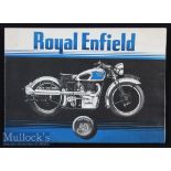 Royal Enfield Motor Cycles 1937 Sales Catalogue - a 20 page catalogue illustrating and detailing