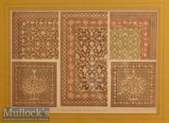 India & Punjab – Wood & Ivory Mosaic Golden Temple of Amritsar^ Punjab Colour Prints both mounted