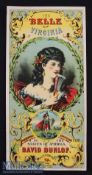 United States Of America - “The Belle Of Virginia” - A Most Beautiful Advertising Poster Circa 1880s