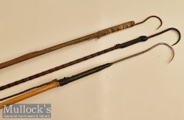 Selection of Gaffs and Tailers to include cane and wood handled (3) plus 2x unnamed tailers (5)