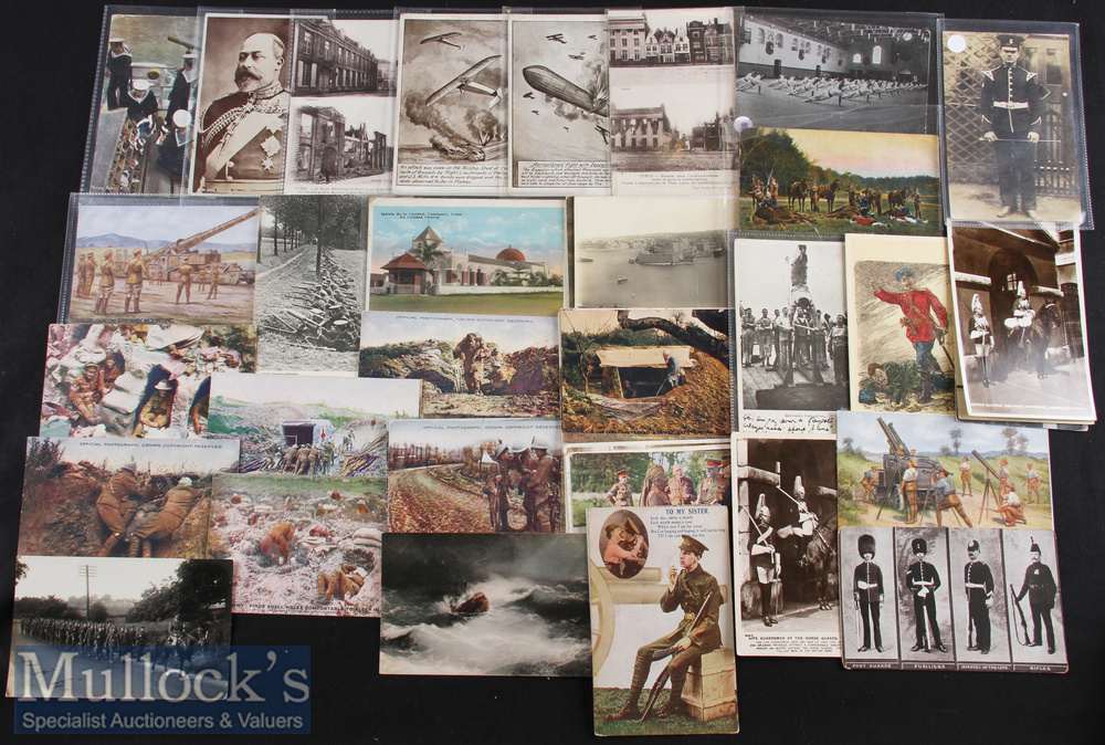 Mixed Selection of Early 20th Century Military Postcards / Real photocards includes Royal - Image 2 of 3