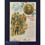 Boer War ‘Unity Makes Strength’ Postcard displays Paul Kruger to top left^ a colour postcard^ with