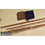 Selection of Various Fishing Rods all with faults to include Avon Elasticane 12ft 3 piece^ tip