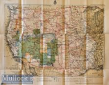 USA Map - 1881 Progress Map of the US Geographical Survey-West of the 100th Meridian to accompany