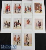 India & Punjab - Ten original colour plates from The Armies of India 1911 painted by Major A C