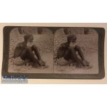 India - Original stereo view A Sikh beggar at Lahore^ India underwood & Underwood. c1900s