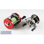 Abu Ambassaduer and Pflueger Level wind multiplying reels (2): Abu Ambassadeur 7000 with red end