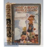 What A Scout Should Know edited by Morley Adams 1915 with 7 photographs and illustrations within the