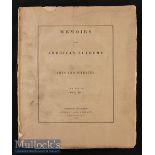 Americana – Memoirs of the American Academy of Arts and Sciences New Series Vol III 1848 includes