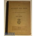 India - Die Religion Der Sikhs (The Sikh Religion) Book by Dr Ernst Trump first edition c1881