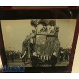 Original glass slide showing a Patiala royal elephant procession^ Punjab c1900s