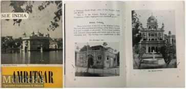 India & Punjab – 1954 Golden Temple Travel Booklet a vintage 1954 See India booklet on Amritsar^