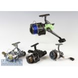 4x Assorted Spinning Reels including DAM Quick AT20^ Okuma Interceptor 30^ Silstar R722 and