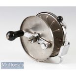 Allcocks Stainless Steel ‘The Commodore’ Big Game 6” Reel counter balance handle^ optional check^