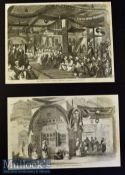 India & Punjab - Two original engravings by W Carpenter Shah Hamadan's Musjid^ Cashmere 1858 25x19cm