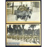 WWI Sikh Soldier Postcards - Indian Troops in France Postcards depicts Infantry Conveyed in Motor