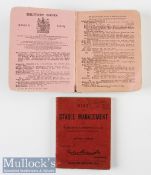 Cavalry Training 1912 (Reprint 1915) Booklet printed HMSO^ pocket size^ together with Hints on