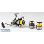 Shimano Twin Power 4000 XTR Reel and Spare Spool in two tone grey colour^ RHW^ good movement with