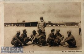 India & Punjab – Sikh Prisoners WWI A vintage antique postcard showing a Sikh and Hindu prisoners at