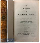 India & Punjab – Early Account of the Sikhs Volume VI of British India by James Mill^ London^