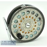 C Farlow & Co Ltd London The Grenaby alloy salmon fly reel - 4” dia chrome guide line and foot^