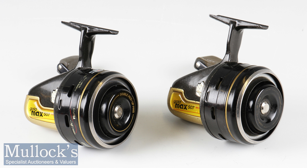 Abu Garcia Gold Max 507 Mk2 closed Faced Reels both with signs of use and run smooth^ both handle