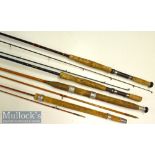 Selection of Fishing Rods consisting of 2 piece fly rod^ Allcocks Nimrod spinning rod^ David Stone