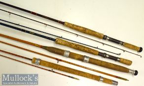Selection of Fishing Rods consisting of 2 piece fly rod^ Allcocks Nimrod spinning rod^ David Stone